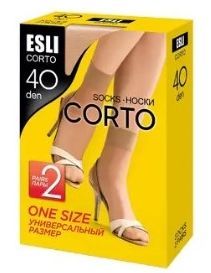Носки женские капроновые Corto 40 23-25 nero 2пары