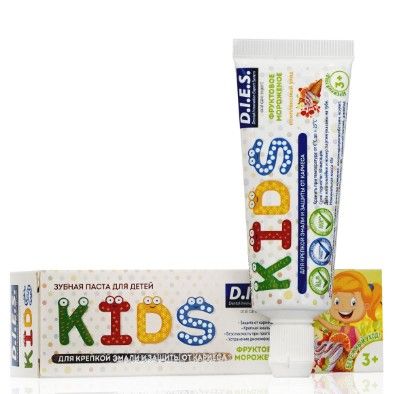 Kids Зубная паста 3-7л Фруктовое мороженое 35мл