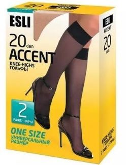 Гольфы женские Accent 20 2 пары nero 23-25