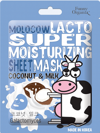 Molocow Тканевая лактомаска суперувлажняющая Coconut Milk