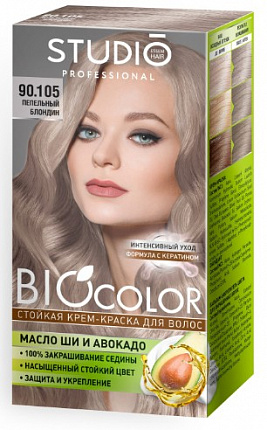 BioColor Краска для волос 90.105 Пепельный блонд