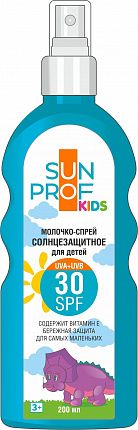 Молочко-спрей солнцезащитный детский SPF30 200мл