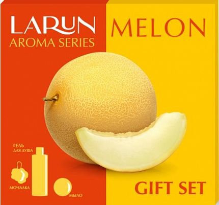 Набор AROMA melon Гель для душа 250мл+мыло+мочалка